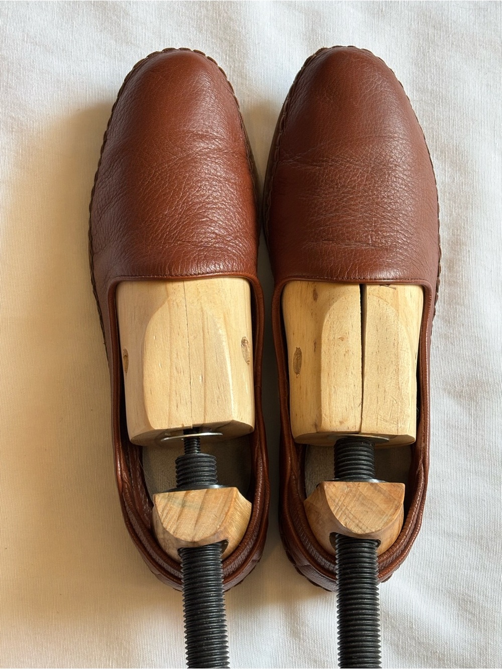 Cole Haan Women's Brown Leather Slip-On Loafers